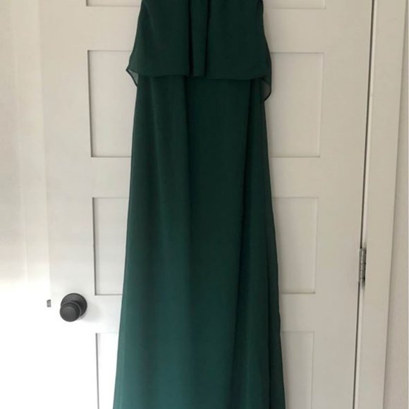 NEW Never Worn Chiffon Sheath Formal Dress - Picture 5 of 8